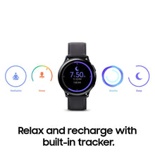 SAMSUNG Galaxy Watch Active 2 Smart Watch 44mm US Version GPS Bluetooth Advanced Health Monitoring Fitness Tracking Long-Lasting Battery, Aqua Black