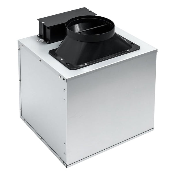 FH FOHOME Super Quiet Range Hood Inline Blower Unit, 4-Speed Exhaust Fan 700CFM, 6" Round Vent Ducted (6” Blower Unit), Stainless Steel.