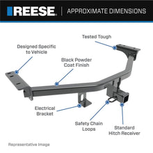 REESE Towpower 44569 Class 3 Trailer Hitch, 2 Inch Square Receiver, Compatible with Buick, Chevrolet, GMC and Saturn selected models (please verify VEHICLE APPLICATON)