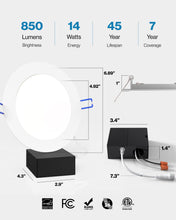 Sunco 48 Pack Recessed Lighting 6 Inch LED, Canless Ceiling Lights Slim with Junction Box, 850 LM, 14W (100W Equivalent), 6000K Daylight Deluxe, Dimmable, Wafer Thin, 50000 Lifetime Hours ETL