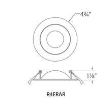 WAC Lighting Lotos 4in LED Round Adjustable 5-CCT Selectable 2700K-3000K-3500K-4000K-5000K Recessed Kit in White (Pack of 6)