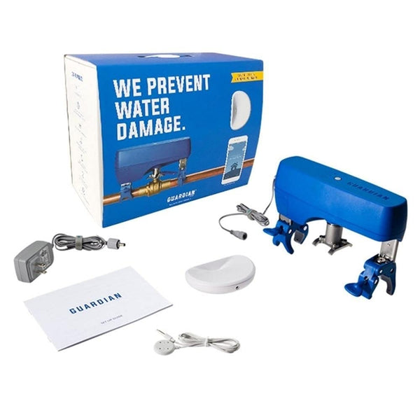 New Guardian by Elexa Leak Detection and Prevention Kit | Detect Water Leaks and Prevent Severe Water Damage Fast | No Tools or Invasive Plumbing Required