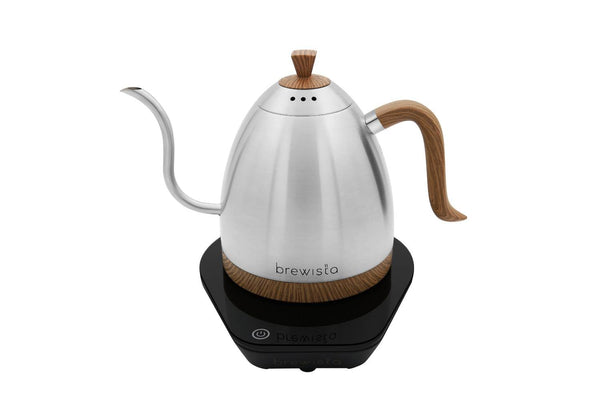 Brewista Artisan Electric Gooseneck Kettle, Water Boiler with LCD Panel, Precise Temperature Control, Fast Boiling and Keep Warm Settings for Pour-Over Coffee & Tea, Café, 1 Liter (Stainless Steel)