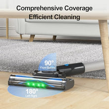 Cordless Vacuum Cleaner, Powerful Lightweight Stick Vacuum with 2200 mAh Battery, Six-in-One Rechargeable Vacuum Cleaners for Home, for Hard Floor Carpet Pet Hair, Up to 40 Mins Runtime (Blue)