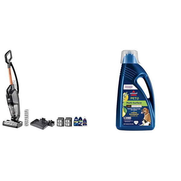 Bundle of BISSELL® CrossWave® HydroSteam™ Wet Dry Vac, Multi-Purpose Vacuum, 35151 + Bissell Multi-Surface Pet Formula with Citrus and Essential Oils, 80oz, 3444G