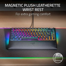 Razer BlackWidow V4 75% Mechanical Gaming Keyboard: Hot Swappable Design - Compact & Durable - Orange Tactile Switches - Chroma RGB - Roller & Media Keys - Wrist Rest Snap Tap - Black