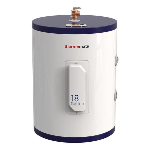 thermomate Tank Water Heater Electric, 18 Gallon Small Point of Use Hot Water Heater for Washing & Shower, 120Volt 1500W Compact Residential Water Heater, Adjustable Thermostat, UL Listed