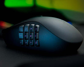 Razer Naga Trinity Gaming Mouse: 16,000 DPI Optical Sensor - Chroma RGB Lighting - Interchangeable Side Plate w/ 2, 7, 12 Button Configurations - Mechanical Switches