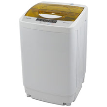 Panda Portable Washing Machine 10 LBS Load Volume, Fully Automatic 1.34 Cu.ft Laundry Washer with Built-in Drain Pump, Top Load Clothes Washer for Apartment and Household, Yellow