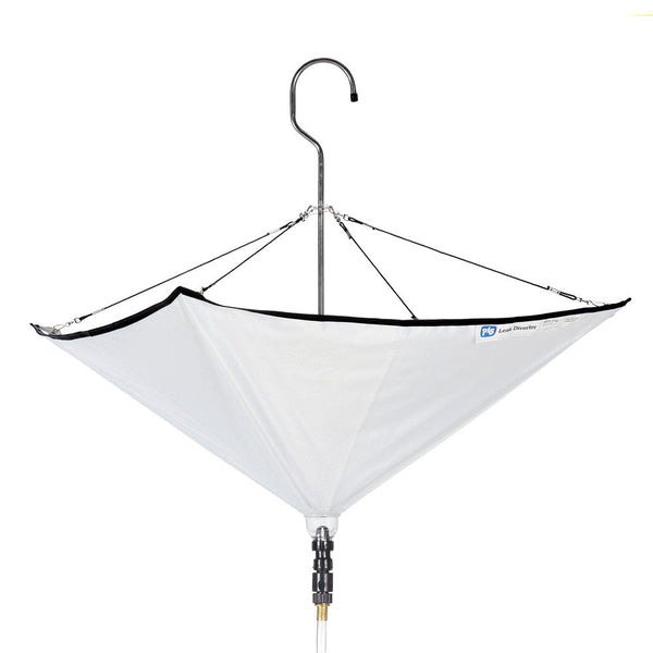 New Pig Roof Leak Diverter Tarp Kit - Umbrella-Style Leak Diverter - 30" x 30" - Translucent - TLS461-TR