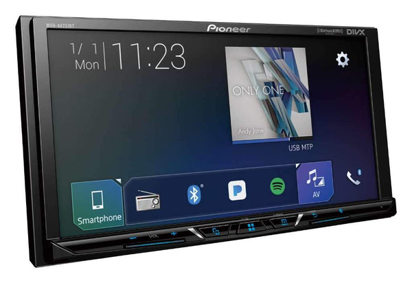 Pioneer MVH-AV251BT Digital Multimedia Video Receiver with 7" Hires Touch Panel Display, Apple CarPlay, Android AUT, Built-in Bluetooth, and SiriusXM-Ready (Does not Play CDs)