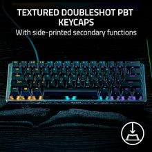 Razer Huntsman V3 Pro Mini 60% Esports Gaming Keyboard: Analog Optical Switches - Razer Snap Tap - Rapid Trigger - Adjustable Actuation - Dual-Purpose Mod Keys - Doubleshot PBT Keycaps - Black