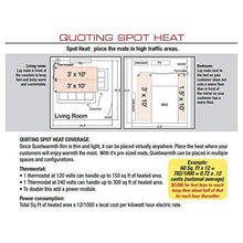 QuietWarmth Float 2-in-1 QWARM15X166F120 Radiant Floor Heating Mat for Below Laminate, Wood, Luxury Vinyl Floating Flooring- Cuttable Mat Size 1.5'x16.7' 120 Volt (Covers 25sf) Two mats in one!