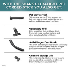 Shark HZ251 Ultralight Corded Stick Self-Cleaning Brushroll, Perfect, Converts to Hand Vacuum, LED Headlights, - Pet Crevice & Upholstery Tools, Teal.32 Quarts Capacity