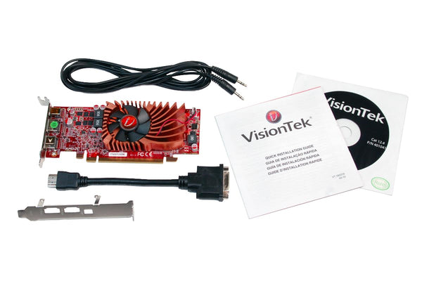 VisionTek Radeon 7750 SFF 1GB DDR3 3M (2x HDMI, miniDP) Graphics Card - 900574