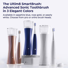 SuperMouth ULTIM8 SmartBrush™ System – Electric Toothbrush with Patented SuperBristles®, Sanitizing SmartHub®, Dual Sonic Modes, and Pressure Sensor – Rose Gold