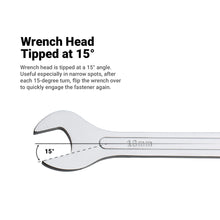 Capri Tools Super-Thin Open End Wrench Set with Wrench Rack, SAE, 1/4 to 1-1/4 in., 8-Piece