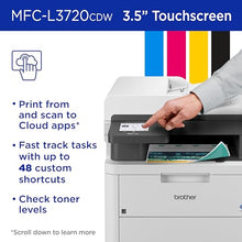 Brother MFC-L3720CDW Wireless Digital Color All-in-One Printer with Laser Quality Output, Copy, Scan, Fax, Duplex, Mobile Includes 2 Month Refresh Subscription Trial ¹ Works with Alexa