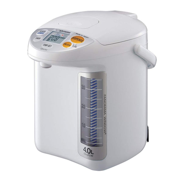 Zojirushi CD-LFC40 Panorama Window Micom Water Boiler and Warmer, 135 oz/4.0 L, White