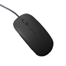 XUMLLGVQ Wired Mouse, USB Computer Mouse, Premium and Portable,3 Buttons Home and Office Mouse for Laptop,Computer,PC,Desktop，for Righty or Lefty Use,Black