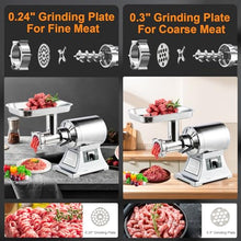 TECSPACE 1.5HP 1100W Heavy Duty Commercial Electric Meat Grinder, Heavy Duty Meat Mincer, 550 LBS/H Capacity, Grinding Speed 193 R/MIN