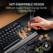 Razer BlackWidow V4 75% Mechanical Gaming Keyboard: Hot Swappable Design - Compact & Durable - Orange Tactile Switches - Chroma RGB - Roller & Media Keys - Wrist Rest Snap Tap - Black