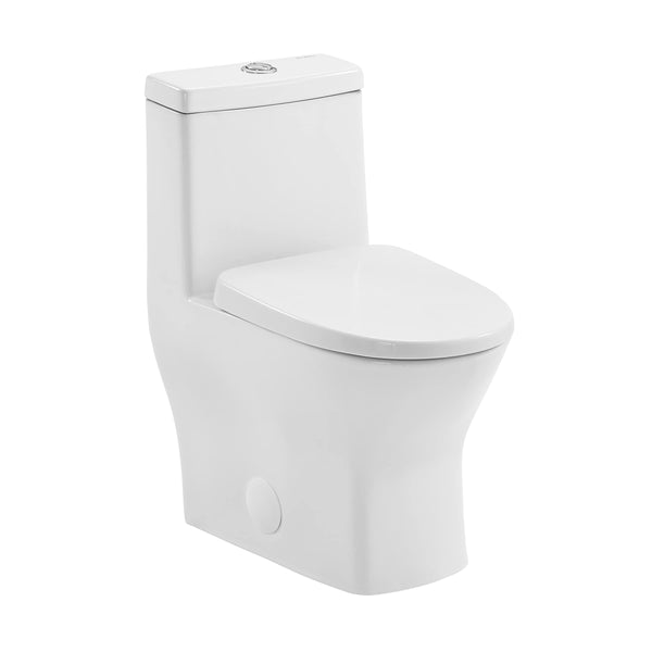 Swiss Madison Well Made Forever SM-1T277, Sublime II One-Piece Round Toilet, 10" Rough-In 1.1/1.6 gpf