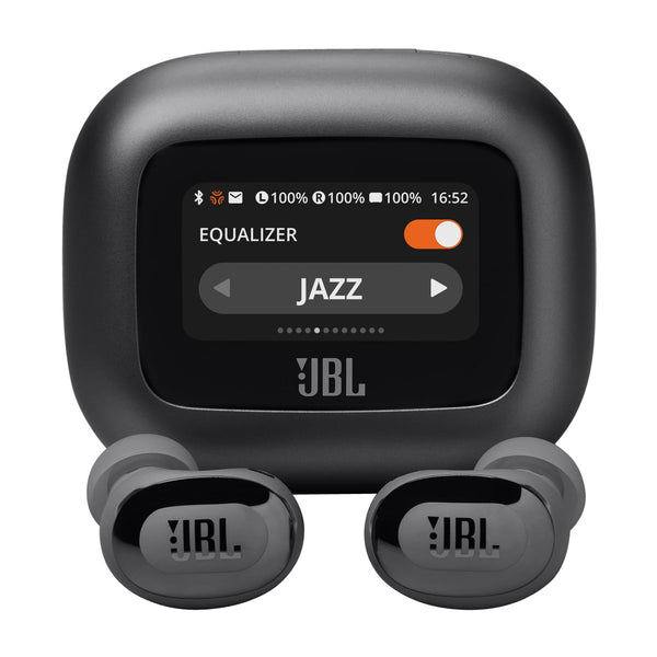 JBL Live Buds 3 - True Wireless Noise-Cancelling Bud-Type Earbuds, 40Hrs Total Playback, Wireless Charging, 6 Mics for Perfect Calls, Multi-Point Connection, IP55 Waterproof and dustproof (Black)