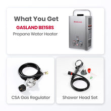 Portable Tankless Water Heater, GASLAND Outdoors 6L 1.58GPM Propane Water Heater for RV Camping, Overheating Protection