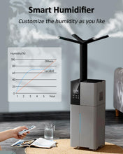 LACIDOLL Humidifier Large Room, 26L/6.8Gal Whole House Humidifiers for Home 3000 sq.ft, 3000ml/H Cool Mist Humidifier Baby, Top Fill Humidifiers for Bedroom Plant with 360° Nozzle & Extension Tube