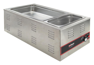 Winco Electric Portable Food Pan Warmer, 1500 W, 120V, 4/3 Size