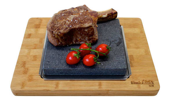 Black Rock Grill Big Sizzle Steak Platter - Premium Large Steak Stone Set for Serious Steak Lovers.