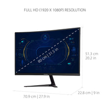 ViewSonic VX3218-PC-MHD 32 Inch Curved 1080p 1ms 180Hz Gaming Monitor with FreeSync Premium, Eye Care, HDMI and Display Port