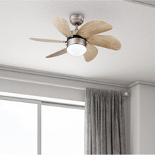 Westinghouse 7224000 Turbo Swirl Indoor Ceiling Fan with Light, 30 Inch, Brushed Nickel