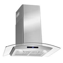 COSMO COS-668AS750 30 in. Vista Collection 380 CFM Ducted Wall Mount Range Hood, Touch Controls, LED Lights, Stainless Steel