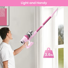 Belife Cordless Vacuum Cleaner, 38Kpa 450W Stick Vacuum Cleaners for Home Carpet Hardwood Floor, Wireless Household Vaccum for Pet Hair with Led Touch Display, Up to 45mins Runtime (Pink)