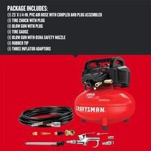 CRAFTSMAN Air Compressor, 6 Gallon, Pancake, Oil-Free with 13 Piece Accessory Kit (CMEC6150K)