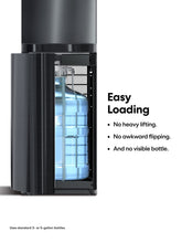 Brio CLBL720SCBLK Moderna Self Cleaning Bottom Load Hot, Cold & Room Water Cooler - New Black Stainless Steel - Tri Temp W/Touch Dispenser Feature