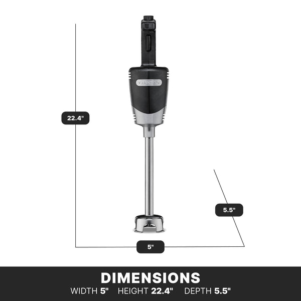 Waring (WSB40) 10" Medium-Duty Quik Stik Plus Immersion Blender,Black/Silver