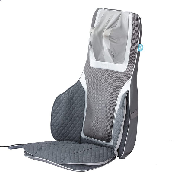 HoMedics Gentle Touch Gel Deluxe Shiatsu Neck, Shoulder and Back Massage Cushion with Heat with Deep Kneading Shiatsu Massage and Air Compression