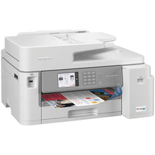 Brother MFC-J5855DW INKvestment Tank Color Inkjet All-in-One Printer with up to 1 Year of Ink in-box1 and to 11” x 17” Printing Capabilities, White