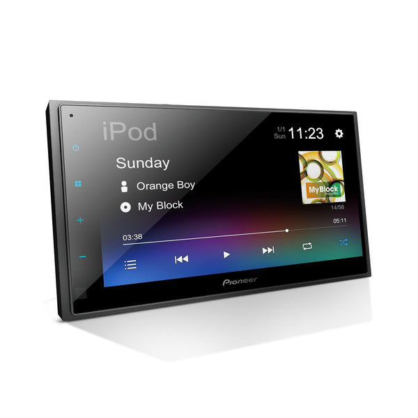 PIONEER 6.8” DMH-130BT Digital Media Receiver - Touchscreen, Bluetooth, Amazon Alexa, Rear Camera Capable