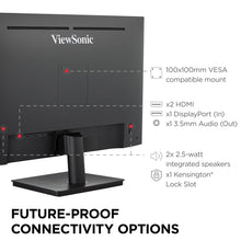 ViewSonic VS3225-2K 32 Inch QHD 1440p IPS Monitor with HDMI, DisplayPort, and Variable Refresh Rate for Home and Office