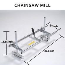 Nejoney 36-inch Chainsaw Mill and 9-FT Rail Mill Guide System,with Acrylic Board and 4 Tree Felling Wedges