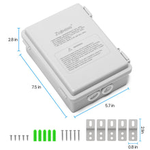 Zuomeng 2-Circuit 30Amp Astronomic Electronic Time Switch, Automated Weekly Scheduling, to-The-Minute Programming, Built-in Rechargeable Lithium Battery, IP65 Waterproof, Supports 120-277 VAC