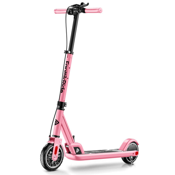 FanttikRide T9 Electric Scooter for Kids 4.3-5.6 ft, 7/10/12 MPH, LED Battery Level, Height Adjustable and Foldable, Electric Scooter for Kids, for Teenager, Up to 40 mins, Pink