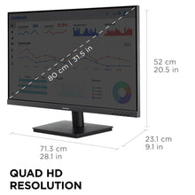 ViewSonic VS3225-2K 32 Inch QHD 1440p IPS Monitor with HDMI, DisplayPort, and Variable Refresh Rate for Home and Office