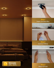 Sunco 24 Pack 4 Inch Ultra Thin LED Recessed Ceiling Lights Slim with Night Light, 900 LM, Selectable CCT 2700K/3000K/3500K/4000K/5000K, Dimmable Canless with Junction Box