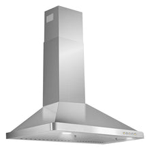 COSMO COS-63175 30 in. Vista Collection 380 CFM Ducted Wall Mount Range Hood, Button Controls, LED Lights, Stainless Steel