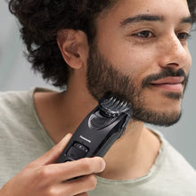 Panasonic Beard Trimmer for Men Cordless Precision Power, Hair Clipper with Comb Attachment and 19 Adjustable Settings, Washable, ER-SB40-K, 0.5-10mm lengths, 1 Pack